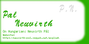 pal neuvirth business card