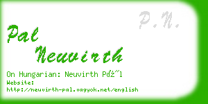 pal neuvirth business card